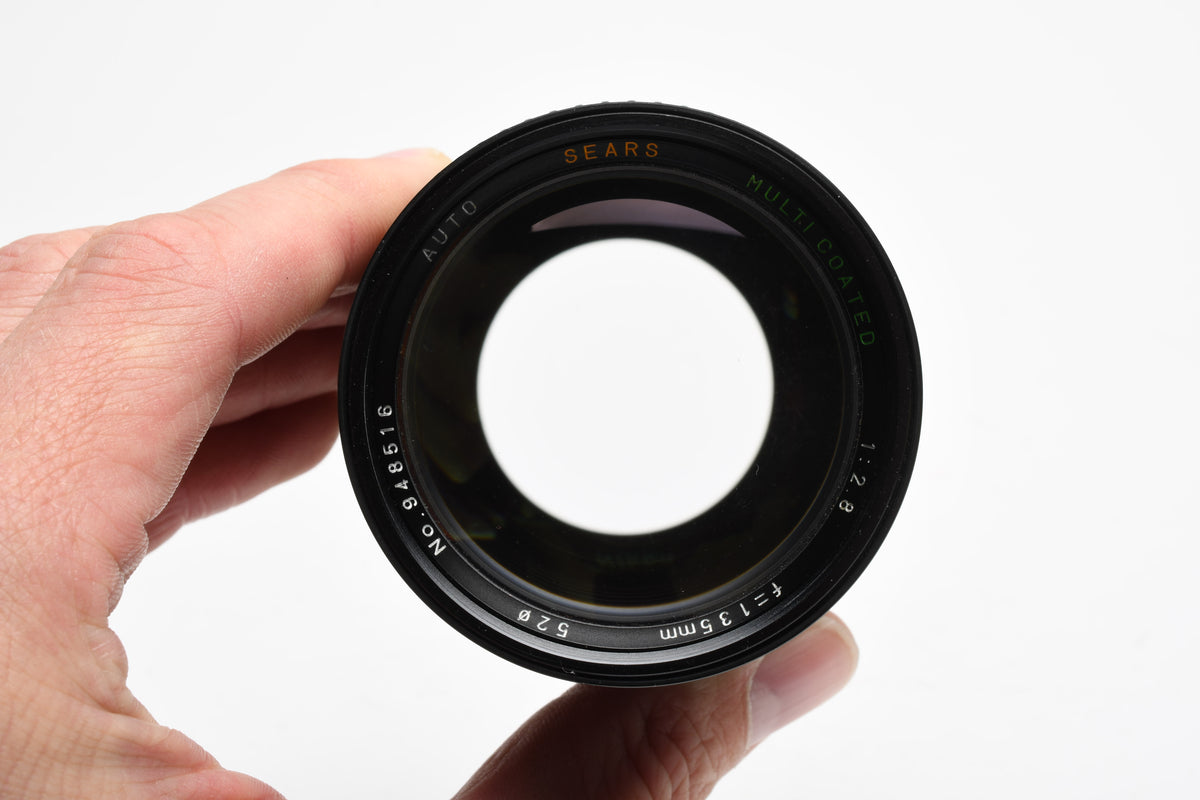 Sears MC 135mm f2.8 Portrait lens for Pentax PK Mount, Caps, Great
