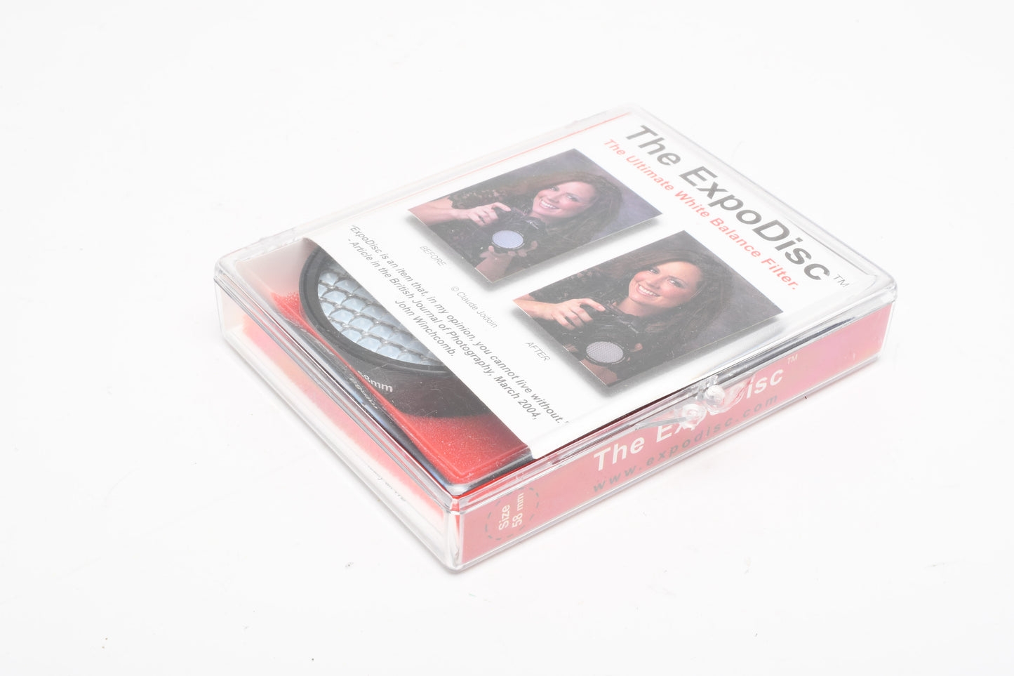 ExpoDisc 58mm white balancing filter, in Jewel case