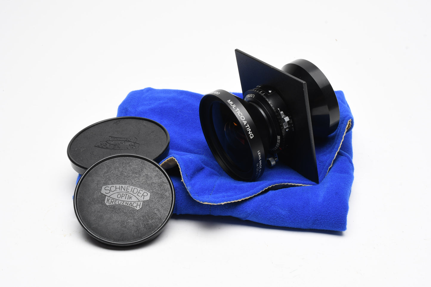 Schneider Kreuznach Super-Angulon 120mm F8 MC w/Copal 0, board, wrap, Mint-