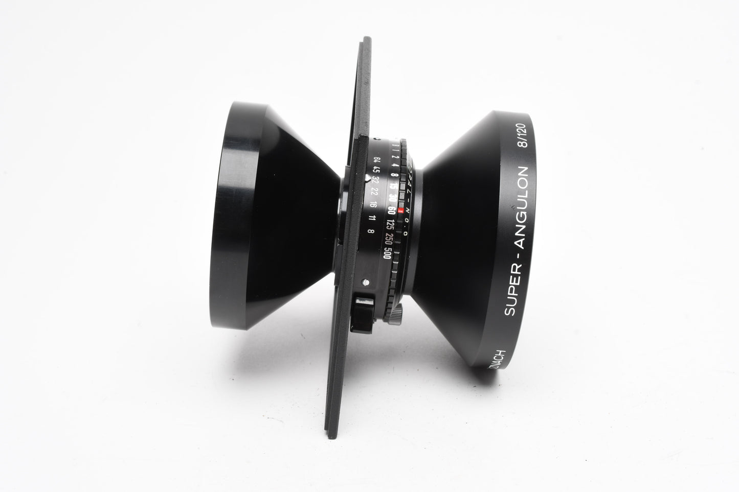 Schneider Kreuznach Super-Angulon 120mm F8 MC w/Copal 0, board, wrap, Mint-