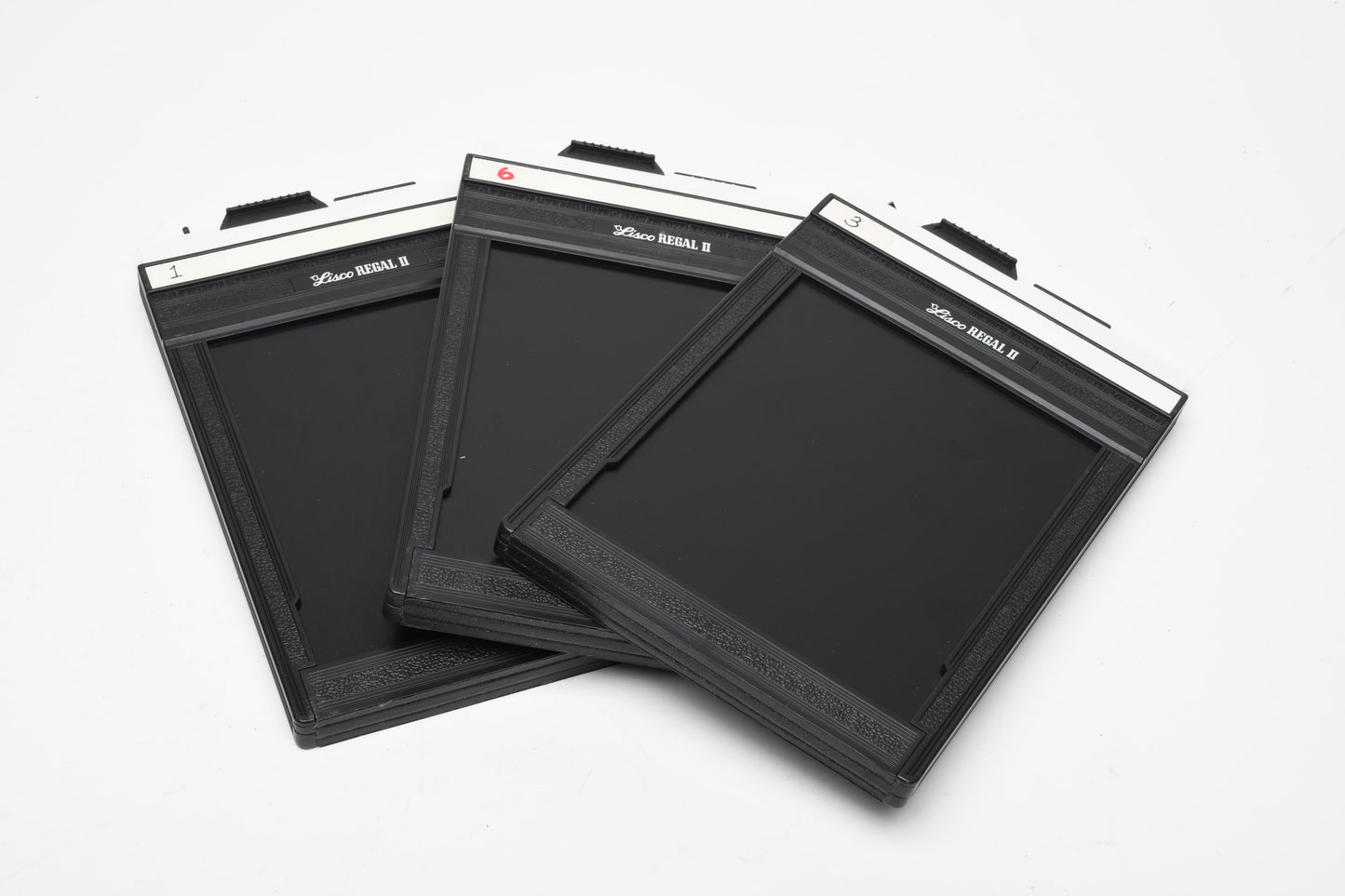 3X Lisco Regal II 4x5 sheet film holder, very clean w/Dark slides