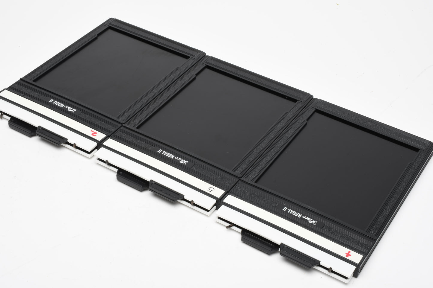 3X Lisco Regal II 4x5 sheet film holder, very clean w/Dark slides