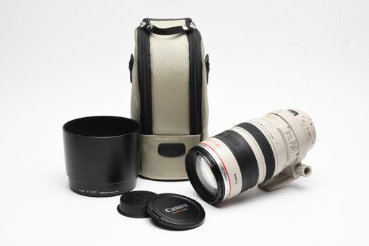 Canon EF 100-400mm f4.5-5.6L IS USM Zoom lens, collar, caps, hood, sharp!