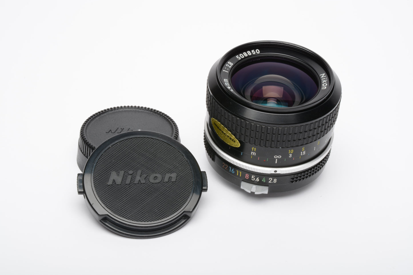 Nikon Nikkor 24mm f2.8 Non-AI Wide Lens, Caps, Mint-, Very clean & sharp!