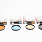 4X Kenko 49mm filters, Mint, Boxed, PL, C4 Blue, W4 warm and YA3 orange