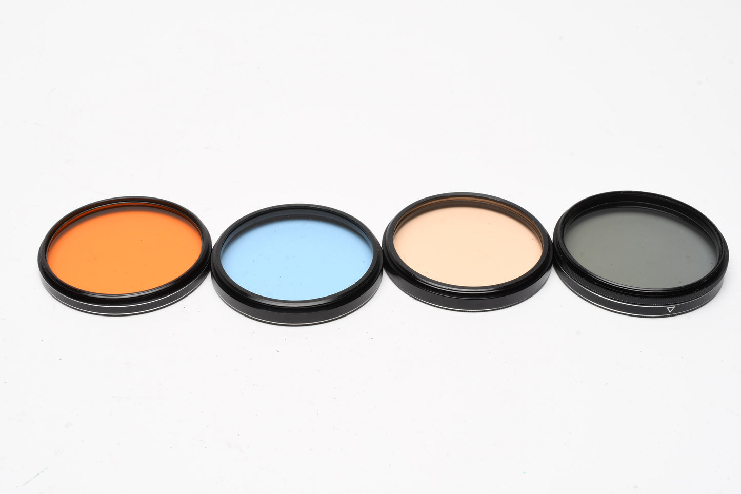 4X Kenko 49mm filters, Mint, Boxed, PL, C4 Blue, W4 warm and YA3 orange