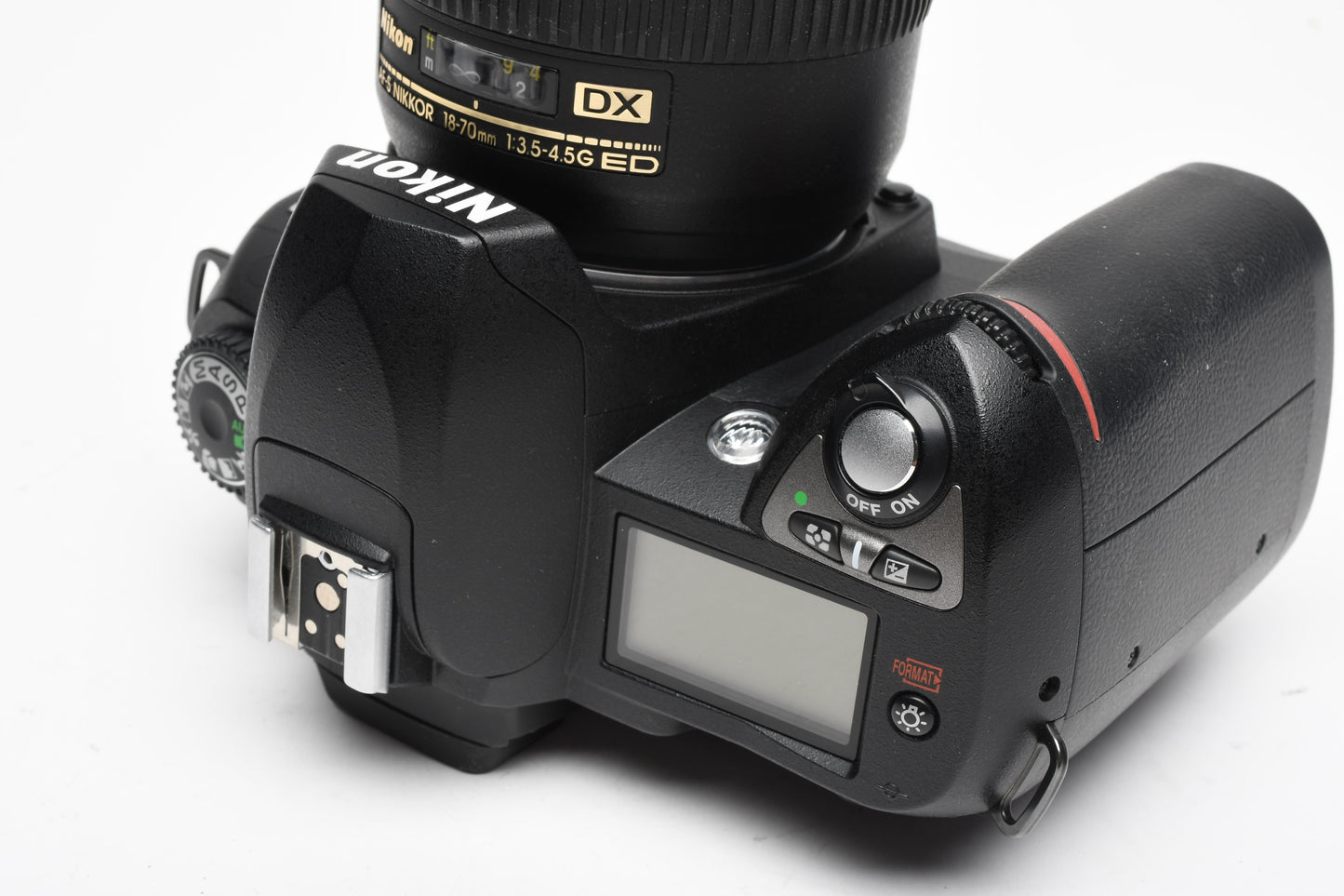 Nikon D70 DSLR w/18-70mm f3.5-4.5G ED VR bundle, Only 1660 Acts! + Case
