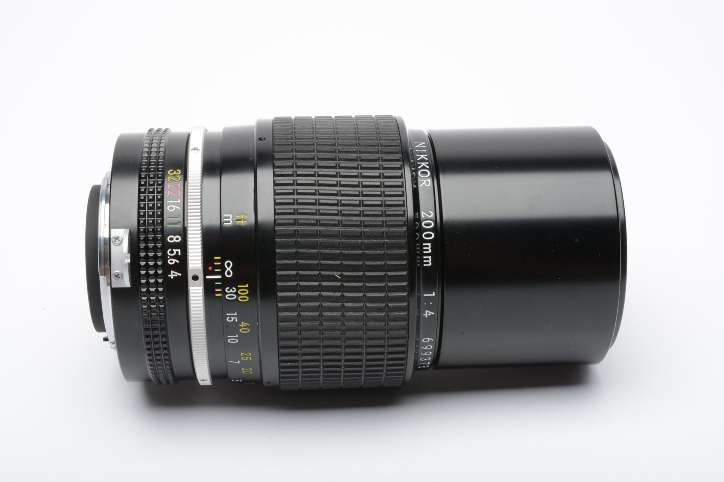 Nikon Nikkor 200mm f4 Non-AI Telephoto Lens, Caps, Mint-, Very clean & sharp!