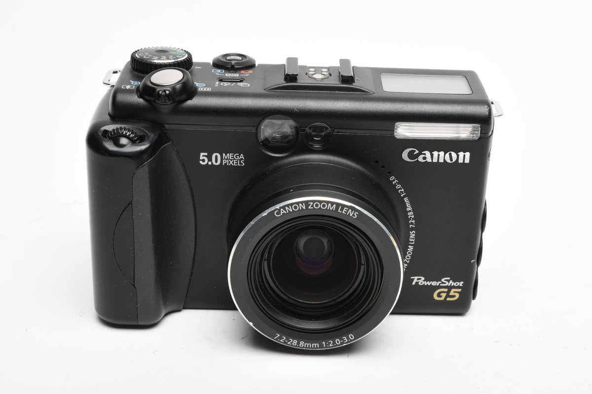 Canon PowerShot G5 5MP Digital Point&Shoot camera, Batt+Charger, lenses, remote, Great!
