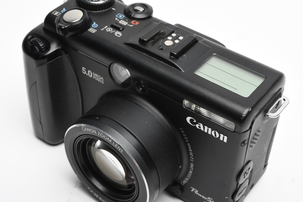 Canon PowerShot G5 5MP Digital Point&Shoot camera, Batt+Charger, lenses, remote, Great!