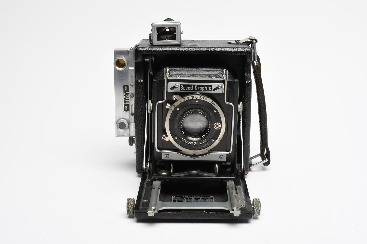 Graflex Speed Graphic 2 1/4 x 3 1/4 Field Camera w/Tessar 12cm f4.5 Lens, tested