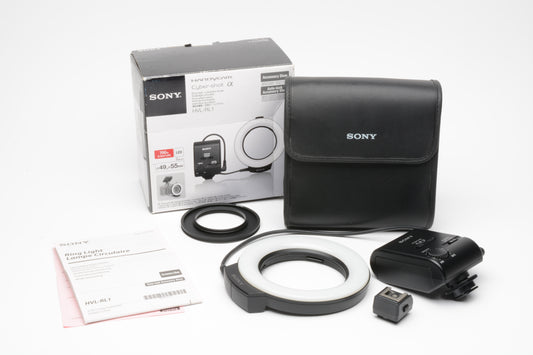 Sony HVL-RL1 LED Ring light HVL-RL1, Mint, Boxed