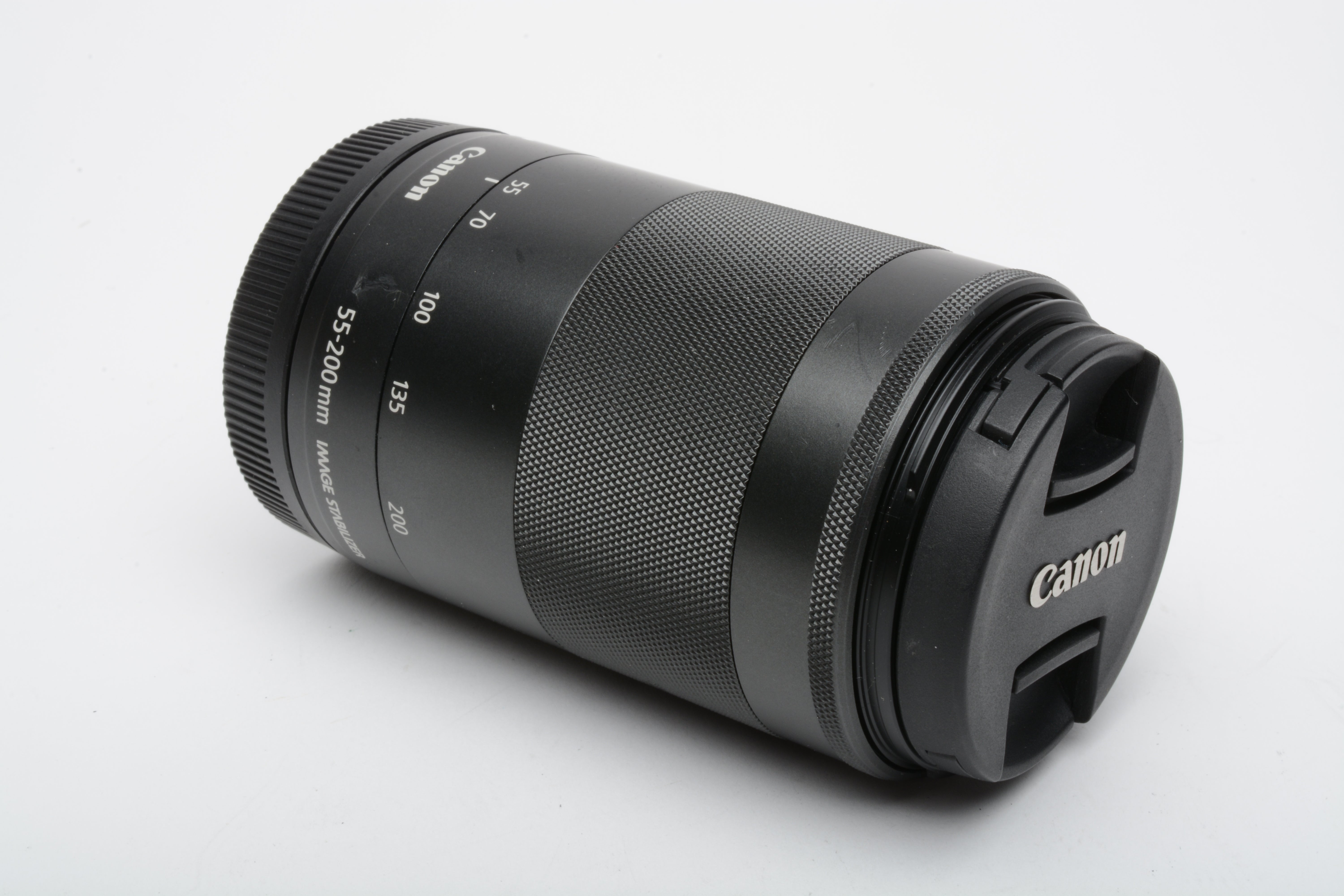 Canon EF-M 55-200mm f4.5-6.3 IS STM zoom lens, caps – RecycledPhoto