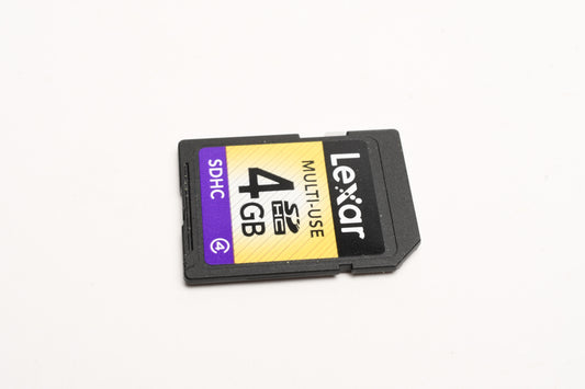 Lexar 4GB SDHC SD card (Class 4), Formatted