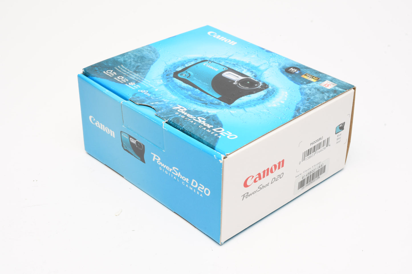 Canon PowerShot D20 HD IS 12.1MP Digital Point&Shoot, Mint, Boxed