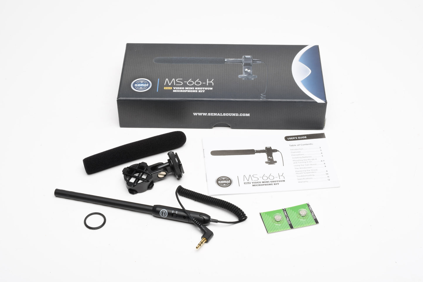 Senal MS-66-K Mini Shotgun Microphone Kit, New in Box