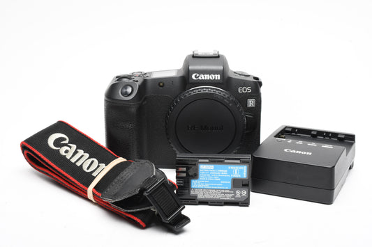 Canon EOS R Mirrorless body, batt, charger, strap, ≤4000K Acts, Mint-