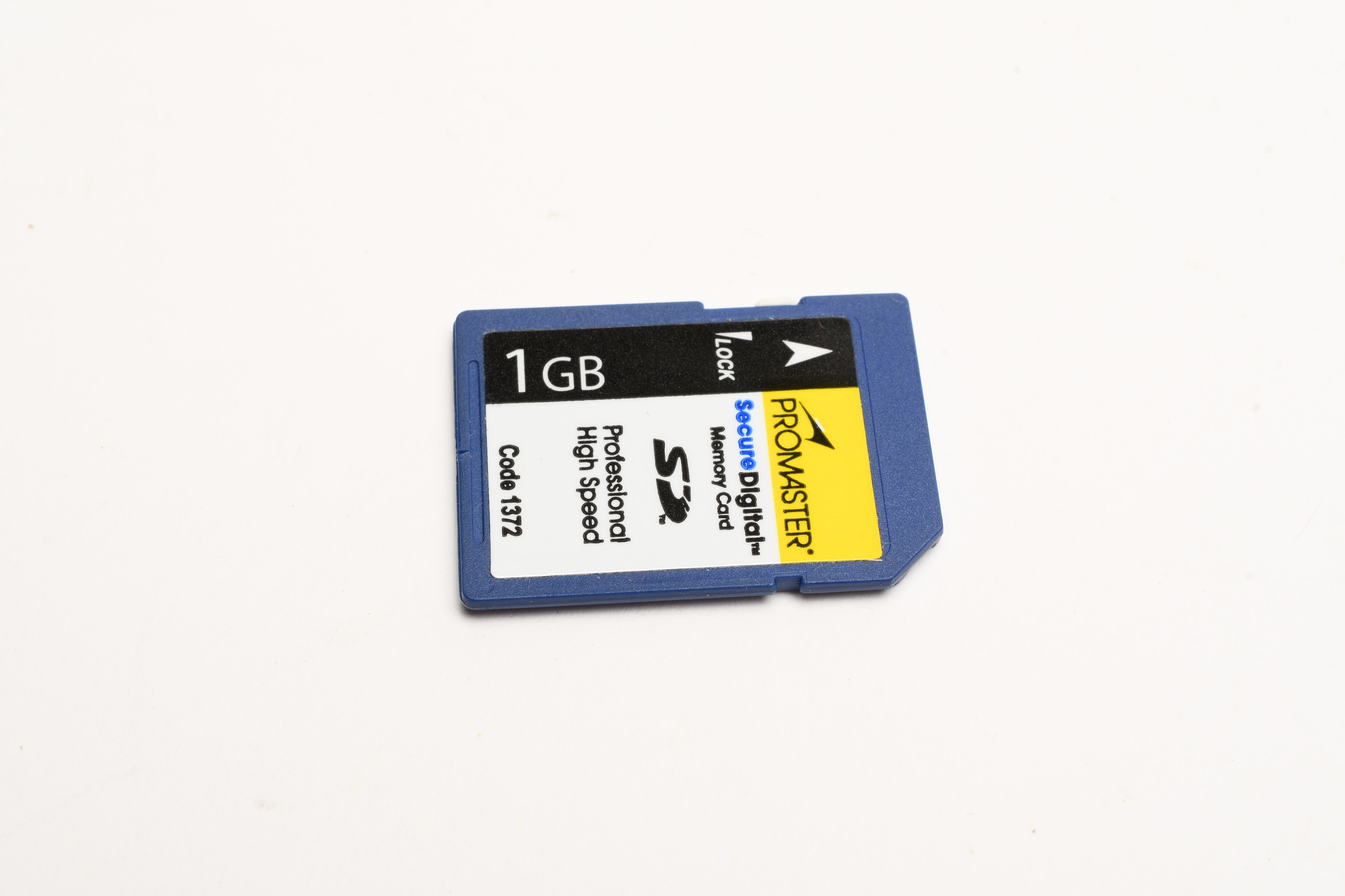 Promaster 1GB SD card, Formatted (Code 1372) – RecycledPhoto