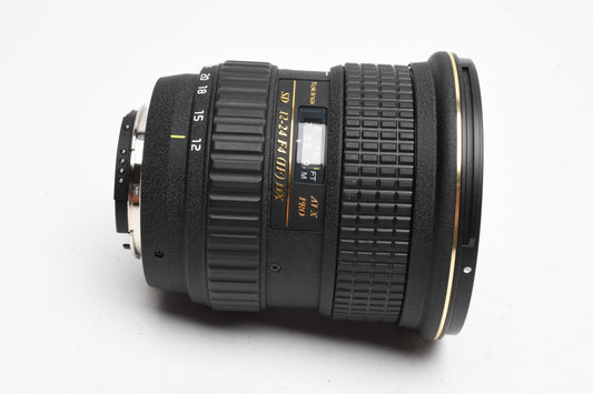 Tokina 12-24mm f4 AT-X Pro SD ID DX Aspherical lens for Nikon, Mint- + Case
