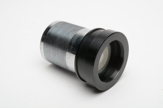Projection lens w/42mm diameter threaded mount, very clean and clear, Unbranded