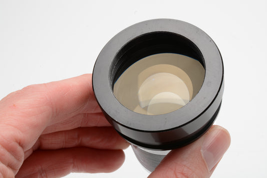 Projection lens w/42mm diameter threaded mount, very clean and clear, Unbranded