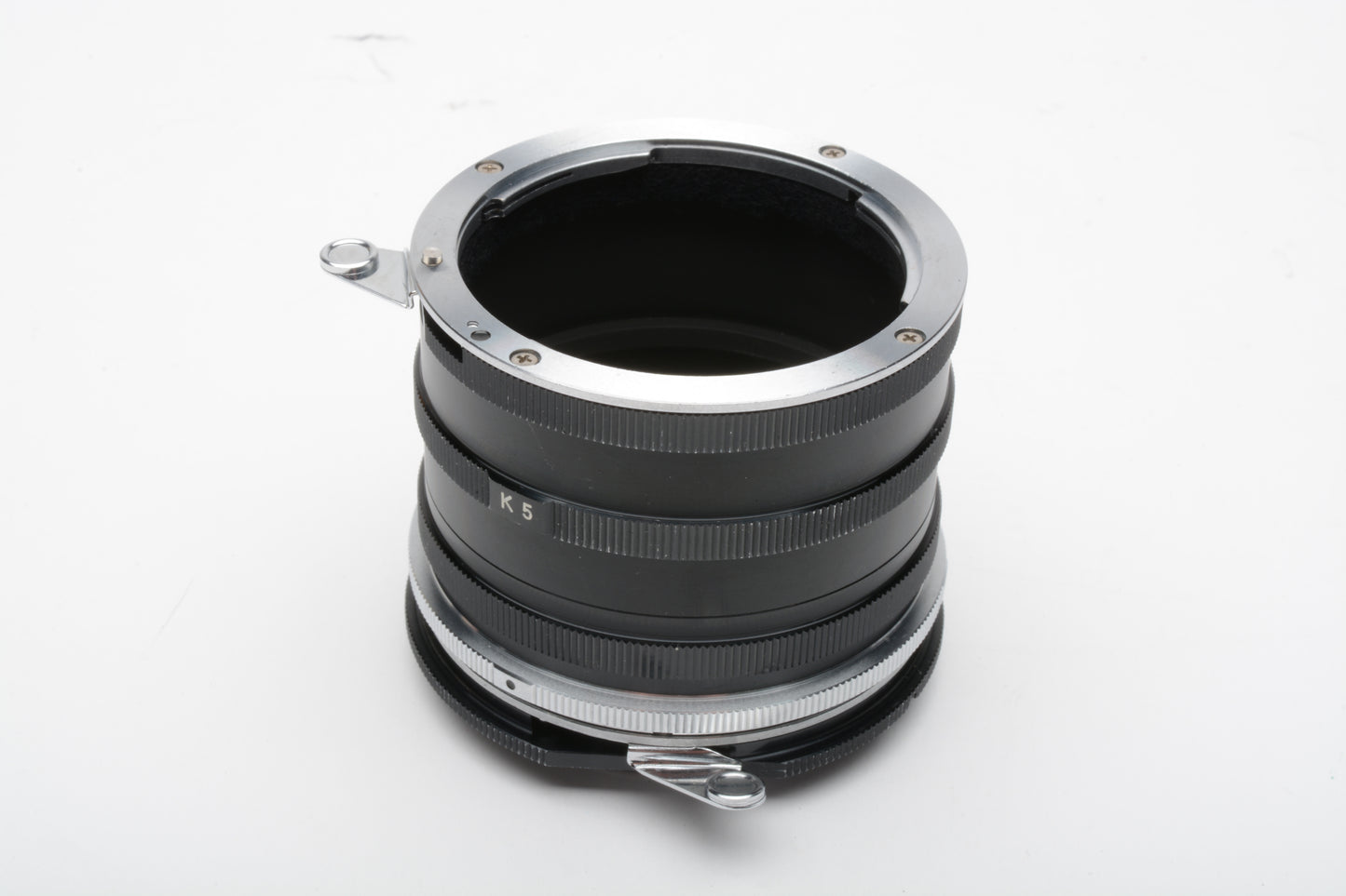 Nikon Model K Extension Tube Ring Set w/K1 K2 K3 K4 K5 w/manual, clean