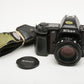 Nikon N8008 35mm SLR w/Nikon AF Nikkor 50mm f1.4 lens, Very clean, +manual