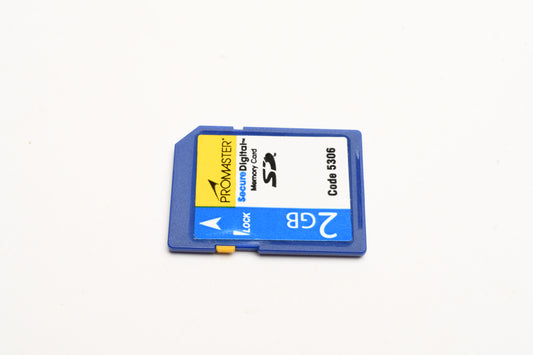 Promaster 2GB SD card, Formatted, Code 5306