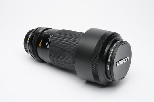 Tamron MF 60-300mm f3.8-5.4 SP zoom, case, hood, Sky, +choice of mount - SP-23A