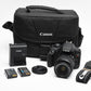 Canon Rebel T7 DSLR w/18-55mm f3.5-5.6 IS II w/Case, 11K Acts