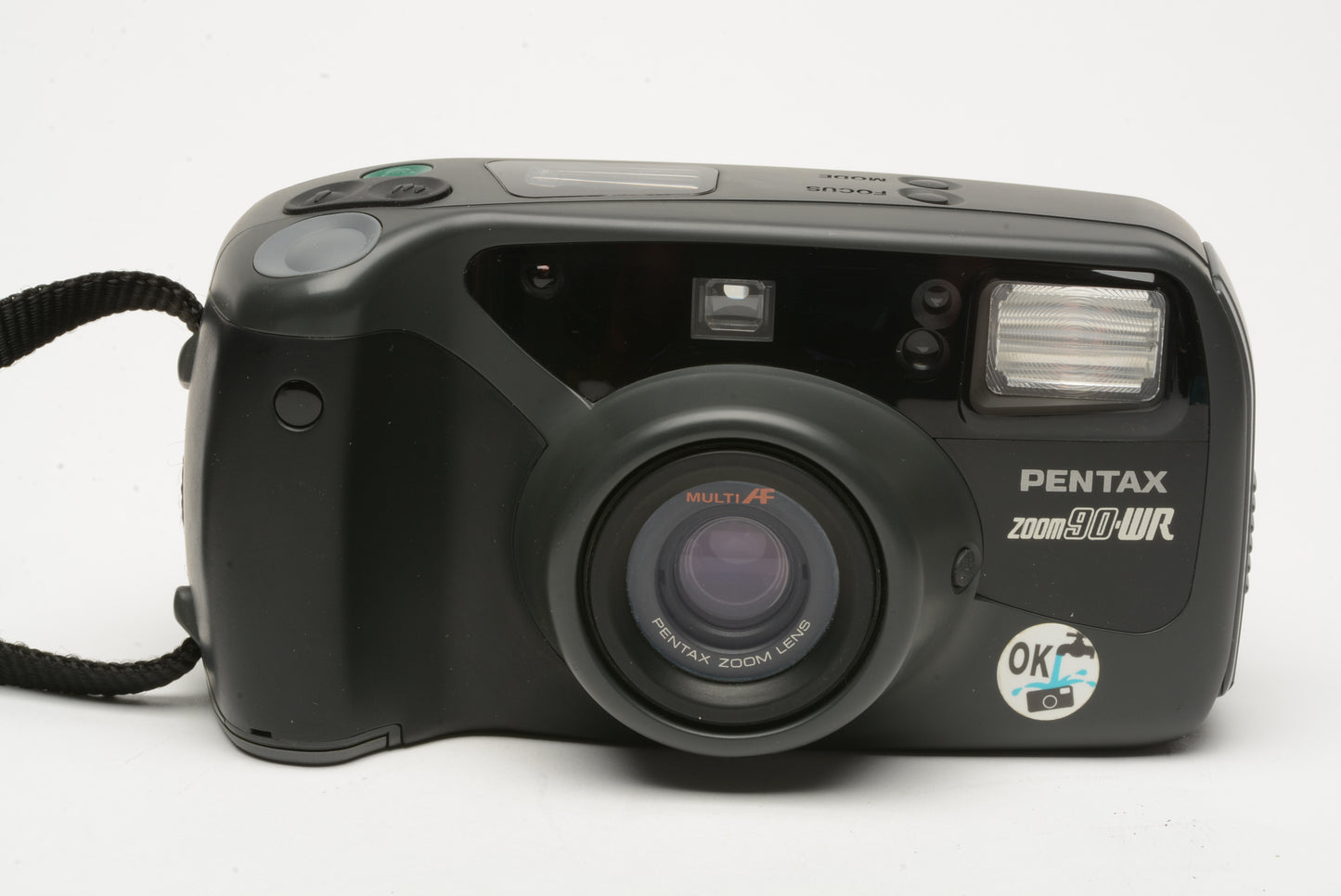 Pentax Zoom 90WR 35mm Point&Shoot camera, case, manual, strap, tested, clean!