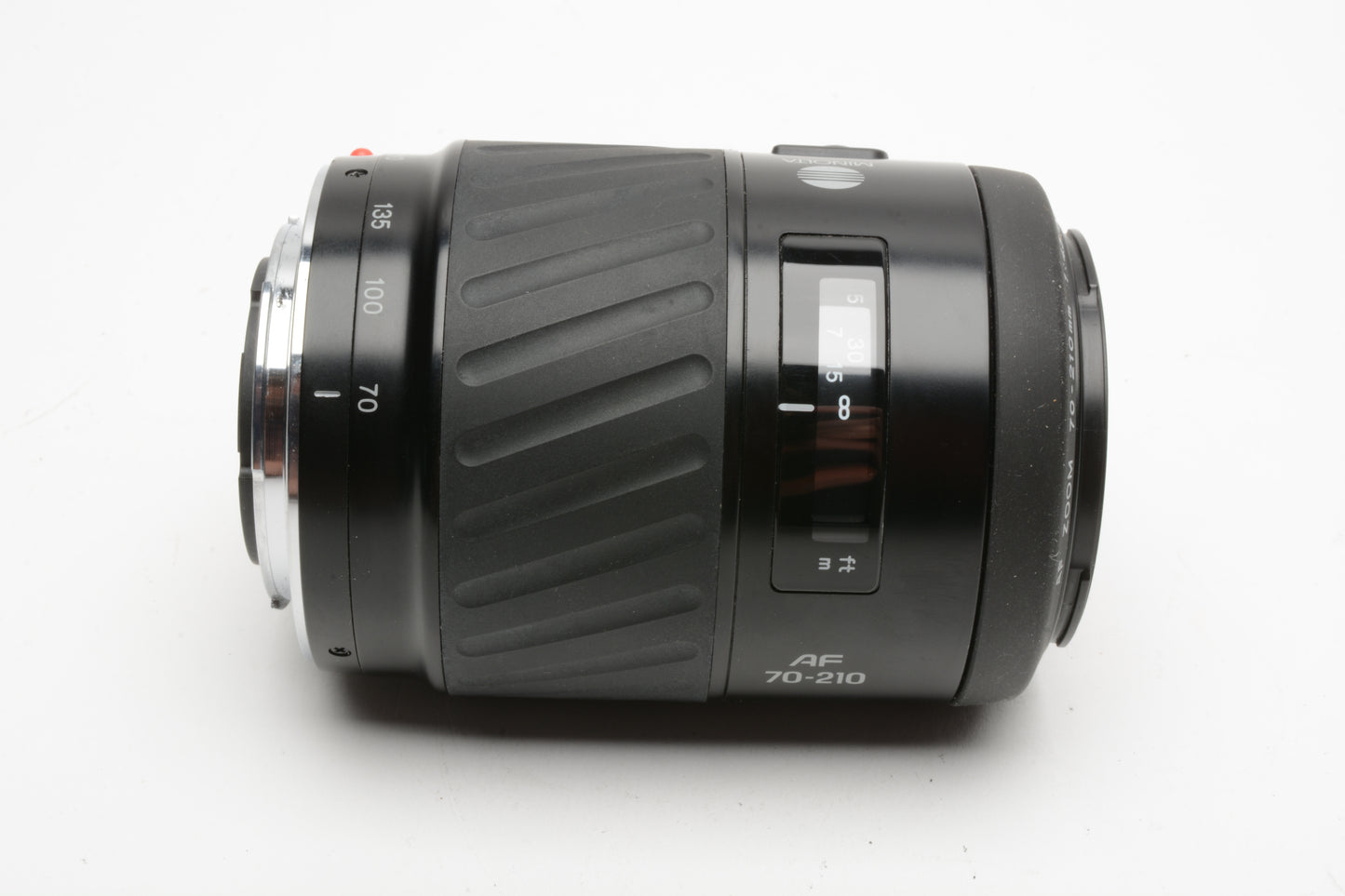 Minolta Maxxum AF Zoom 70-210mm f4.5-5.6 lens, caps, hood, nice & clean