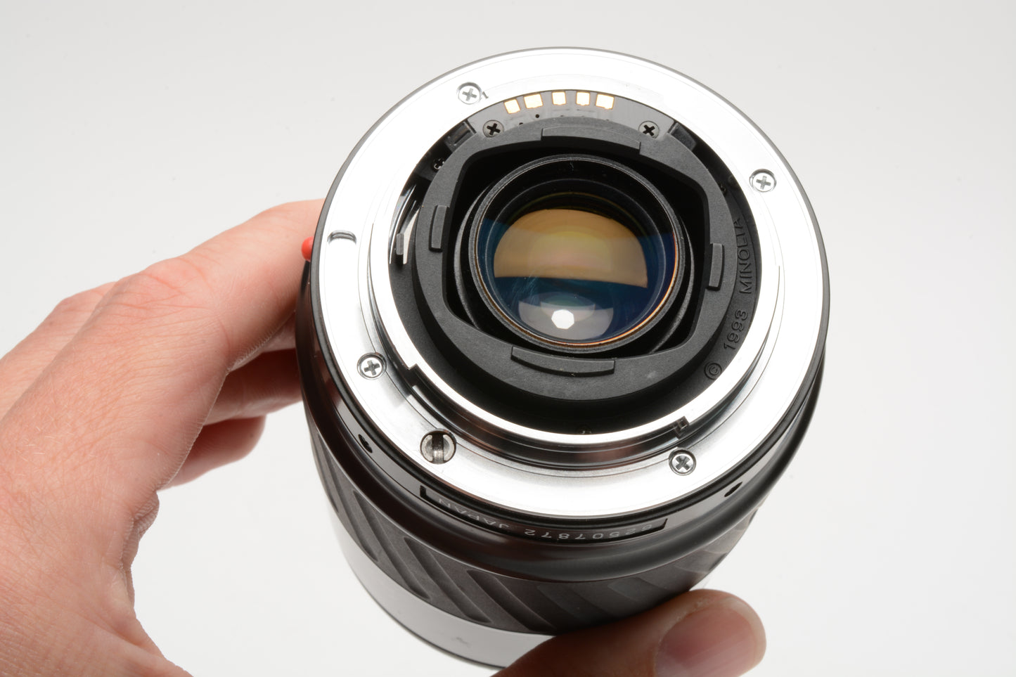 Minolta Maxxum AF Zoom 70-210mm f4.5-5.6 lens, caps, hood, nice & clean