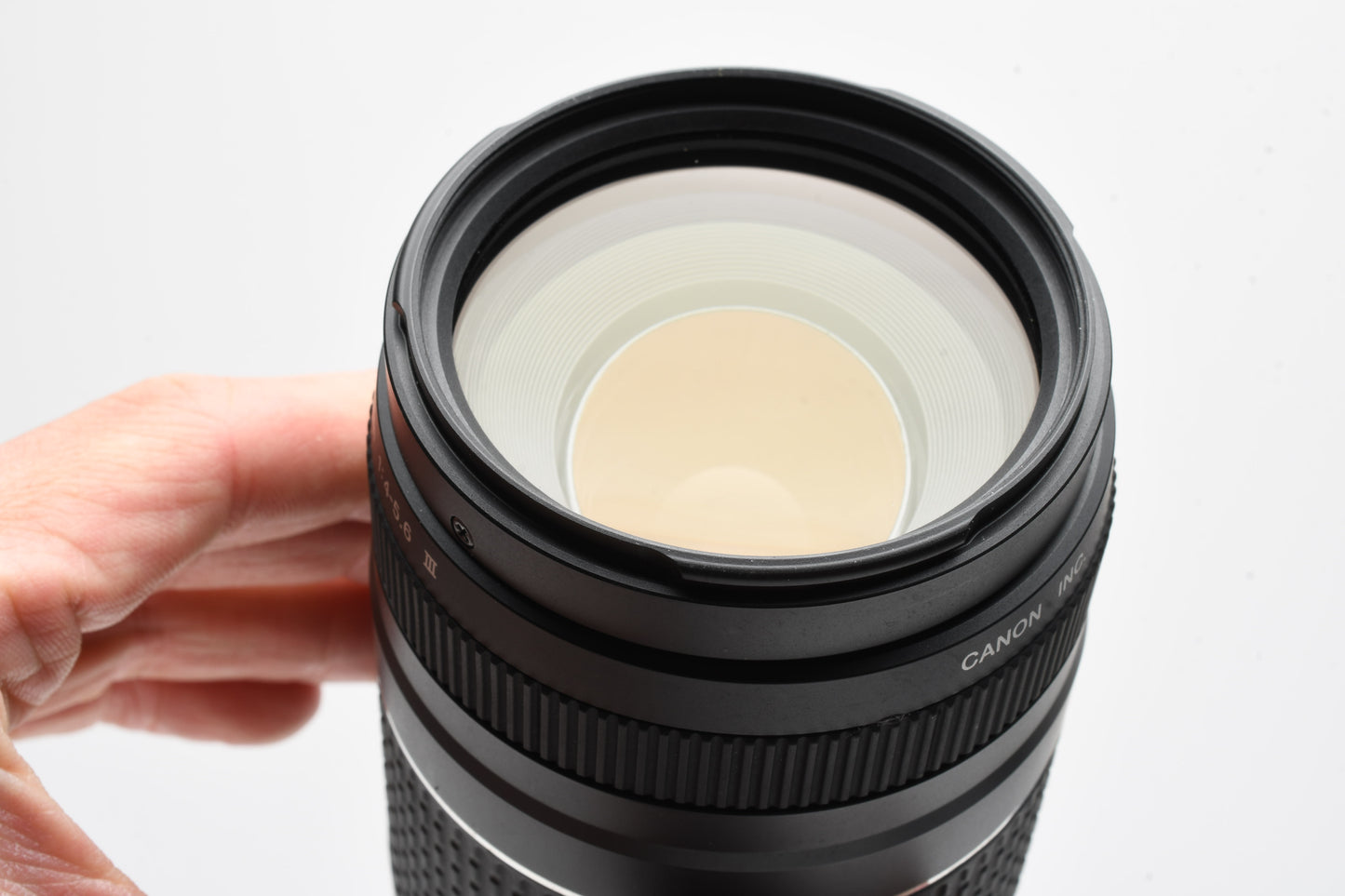 Canon EF 75-300mm f4-5.6 III Telephoto zoom, caps, Good!