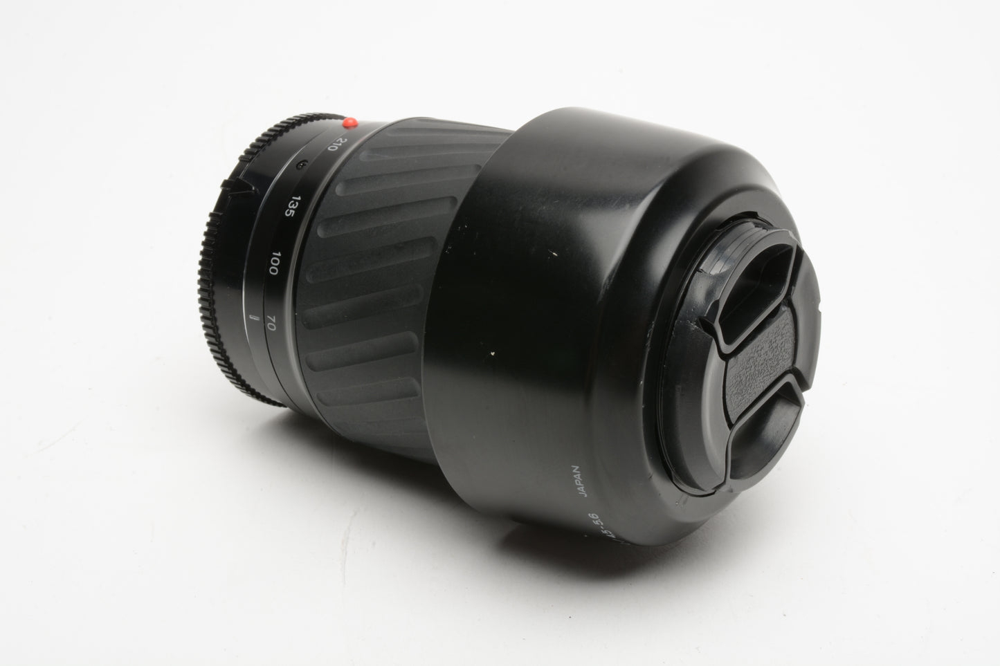 Minolta Maxxum AF 100-300mm f4.5-5.6 Zoom lens, Caps, Hood+UV, Great