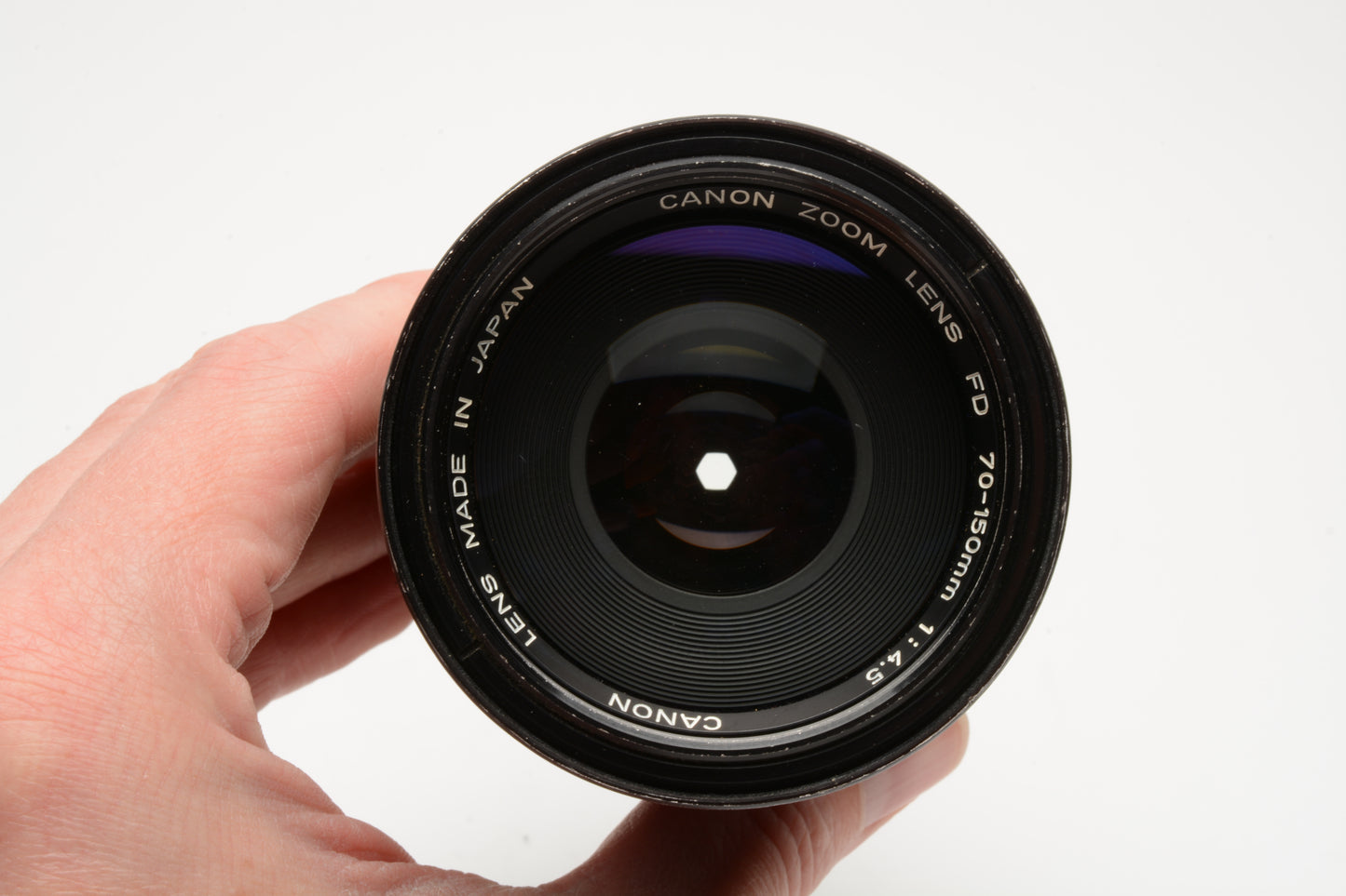 Canon FD 75-150mm f4.5 zoom lens, Bargain, Caps