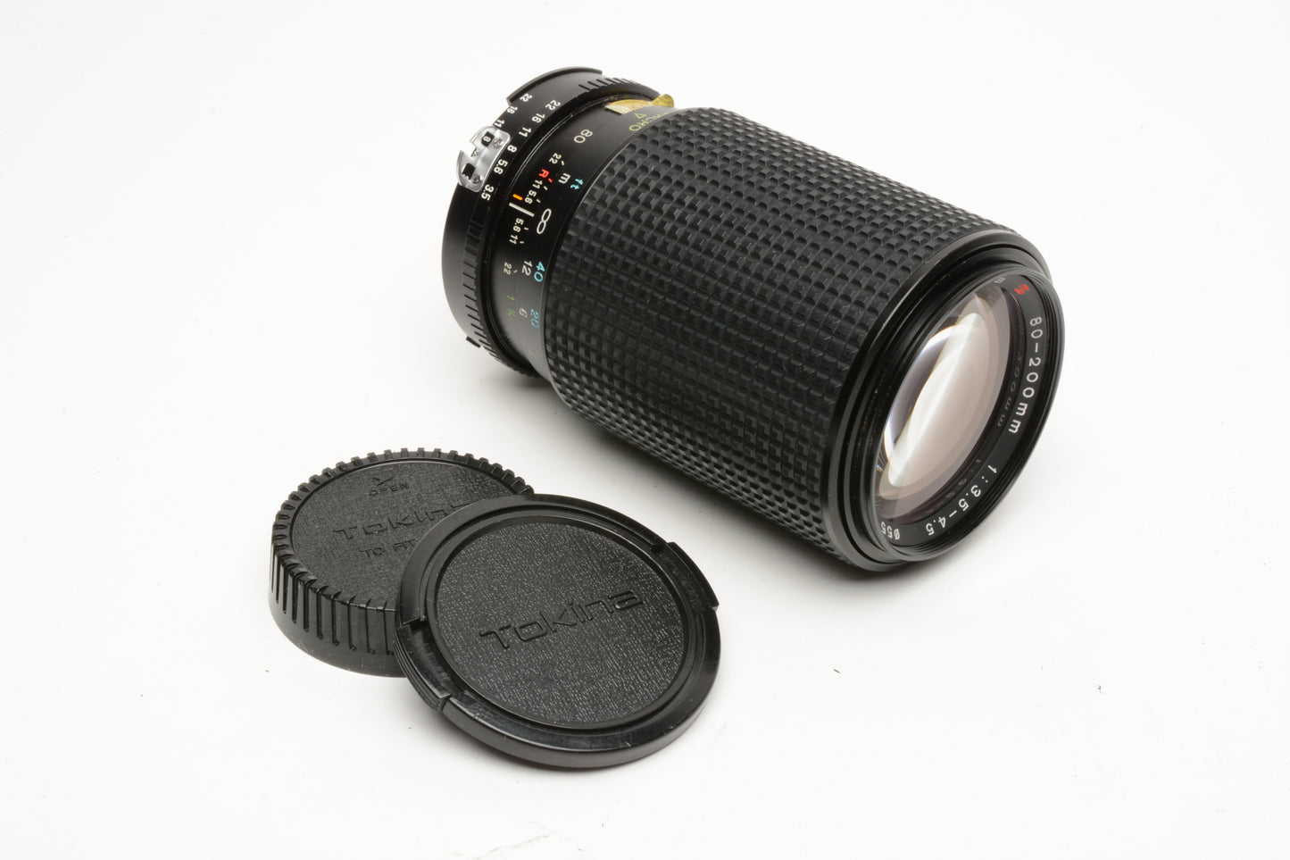Tokina RMC 80-200mm f3.5-4.5 zoom lens Nikon F AI-s Mount, Caps, Mint-
