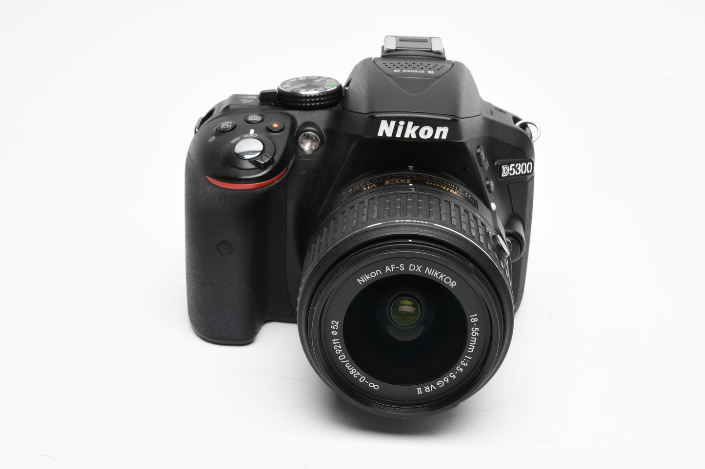Nikon D5300 DSLR w/18-55mm zoom, 2X batts+charger+wrist strap+book Only 7259 Acts