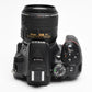 Nikon D5300 DSLR w/18-55mm zoom, 2X batts+charger+wrist strap+book Only 7259 Acts