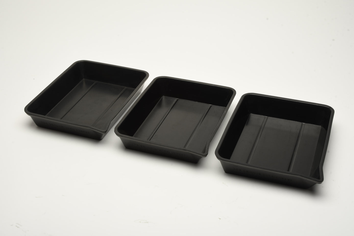 3X ACE Hard Rubber 7x9 darkroom printing trays for 5x7 Printing, Clean