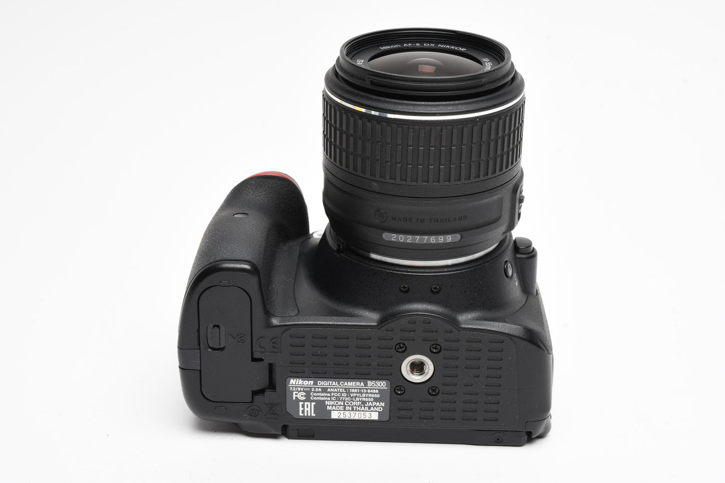 Nikon D5300 DSLR w/18-55mm zoom, 2X batts+charger+wrist strap+book Only 7259 Acts