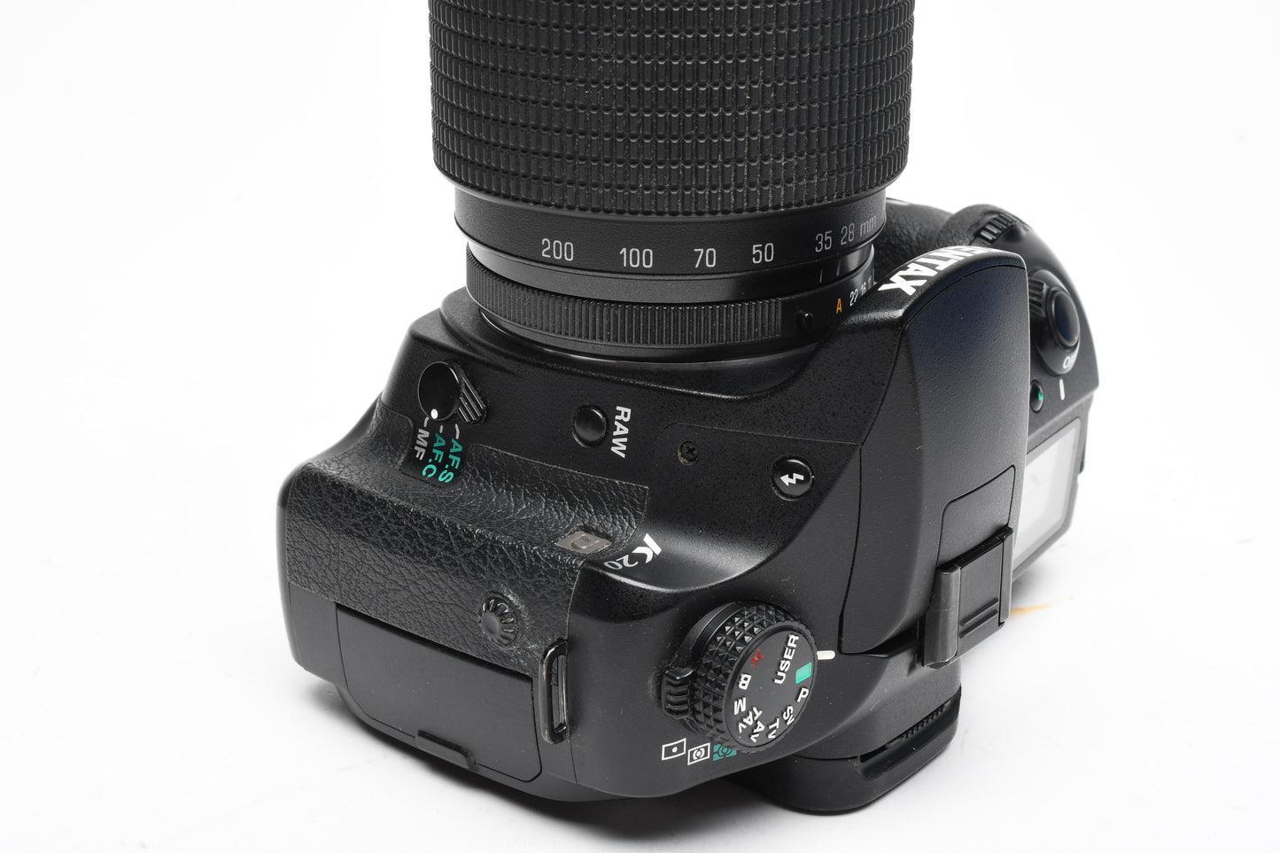 Pentax K20D 14.6MP DSLR w/Promaster 28-200mm Zoom, Only 20K Acts