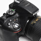 Nikon D5300 DSLR w/18-55mm zoom, 2X batts+charger+wrist strap+book Only 7259 Acts