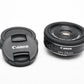Canon EFS 24mm F2.8 STM Pancake macro lens, w/Caps, Mint