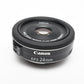 Canon EFS 24mm F2.8 STM Pancake macro lens, w/Caps, Mint