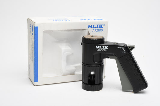 SLIK AF2100 Single Action Pistol Grip Pan head w/QR Plate, NEW