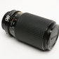 Tokina RMC 80-200mm f3.5-4.5 zoom lens Nikon F AI-s Mount, Caps, Mint-
