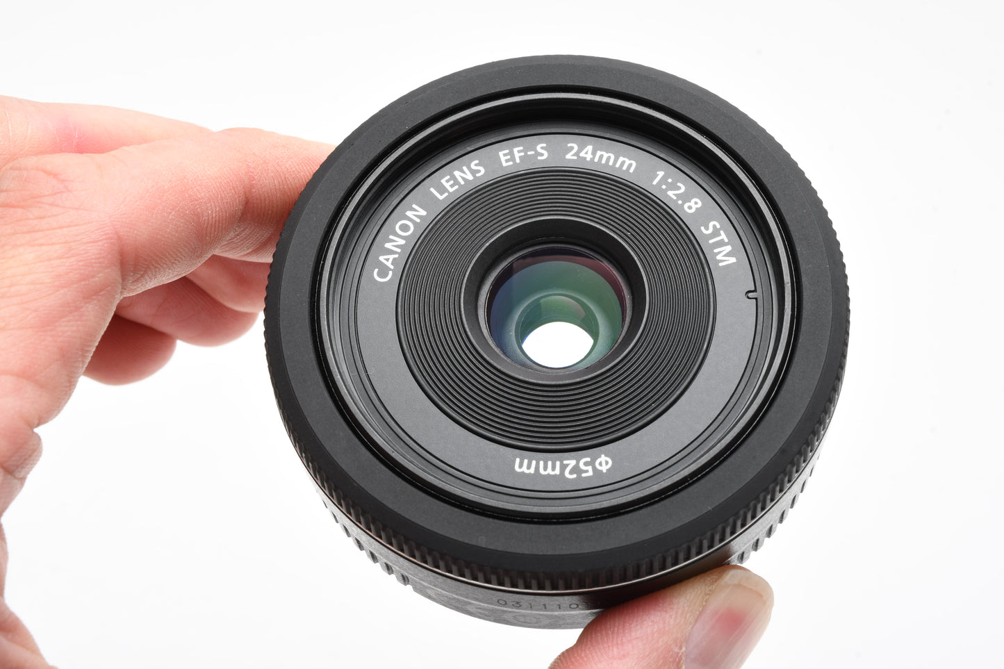 Canon EFS 24mm F2.8 STM Pancake macro lens, w/Caps, Mint