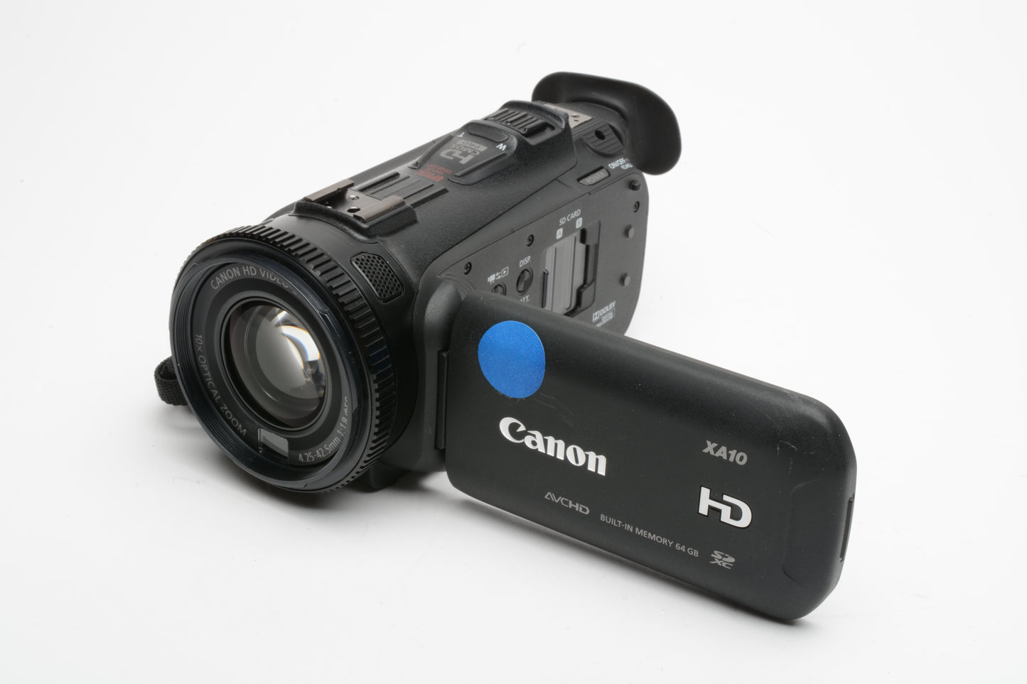 Canon XA10 Digital video camcorder w/batt, remote, handle, hood, Clean!