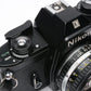 Nikon EM 35mm SLR w/Nikon 50mm f1.8 Series E lens, SB-E flash, case, cap, new seals++